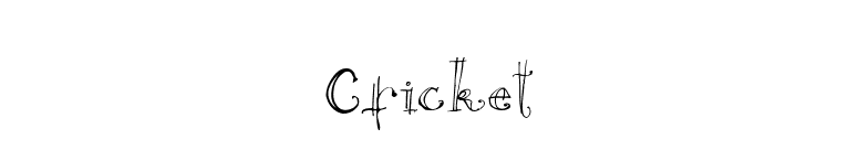 Cricket font preview