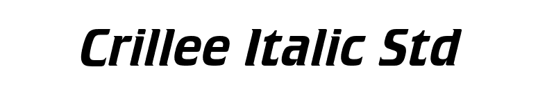 Crillee Italic Std font preview