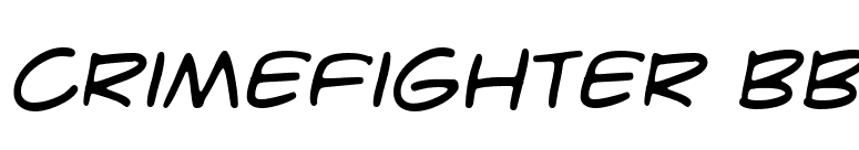 CrimeFighter BB font preview