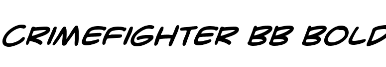 CrimeFighter BB Bold font preview