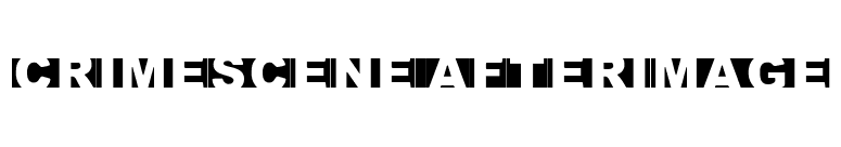 Crimescene Afterimage font preview