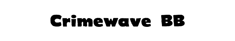 Crimewave BB font preview