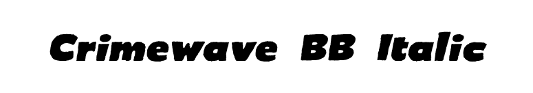 Crimewave BB Italic font preview