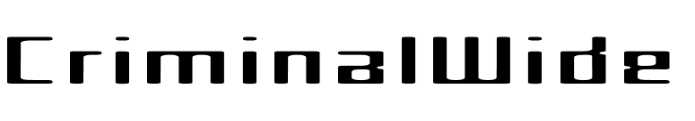 CriminalWide font preview
