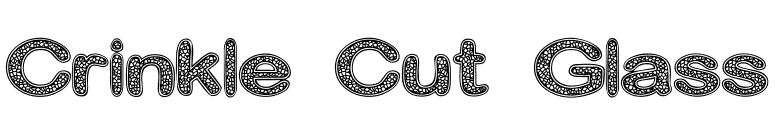 Crinkle Cut Glass font preview