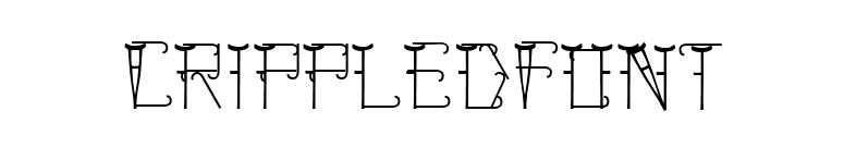 CrippledFont font preview