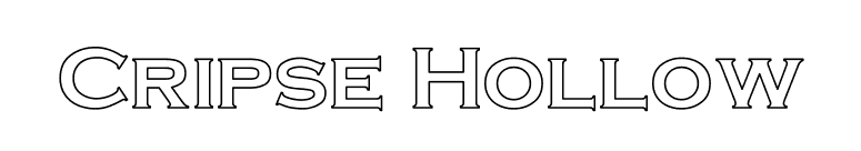 Cripse Hollow font preview