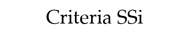 Criteria SSi font preview