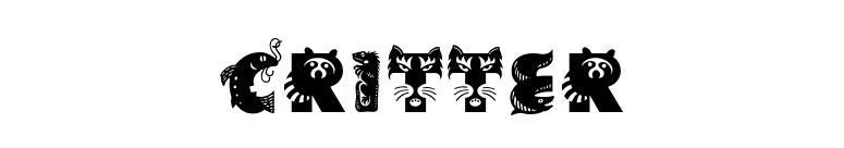 Critter font preview