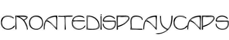 CroateDisplayCaps font preview