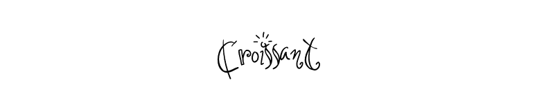 Croissant font preview