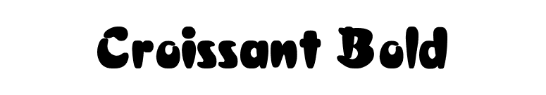 Croissant Bold font preview