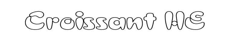 Croissant HE font preview