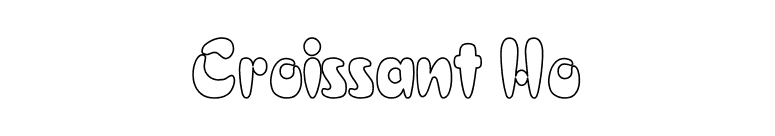 Croissant Ho font preview