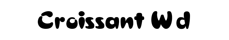 Croissant Wd font preview