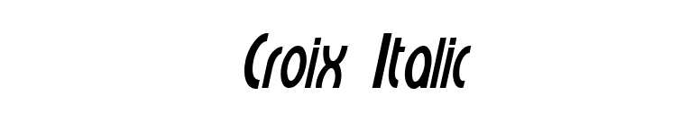 Croix Italic font preview
