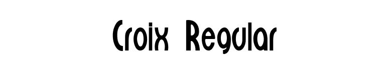 Croix Regular font preview