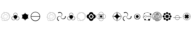 Crop Circle Dingbats font preview
