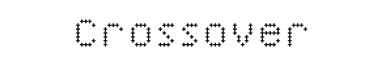 Crossover font preview