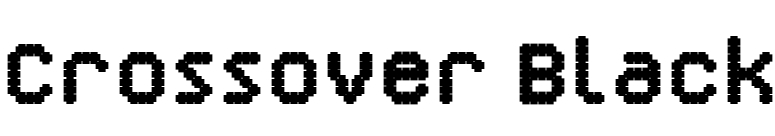 Crossover Black font preview