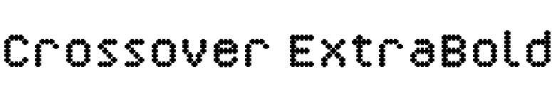 Crossover ExtraBold font preview