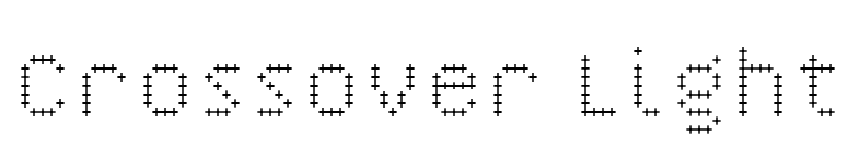 Crossover Light font preview