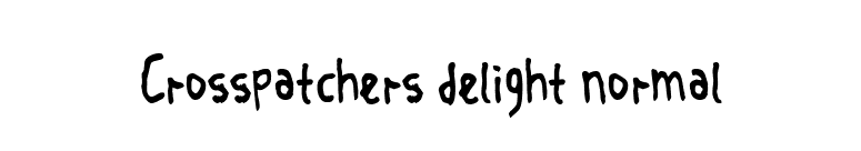 Crosspatchers delight normal font preview