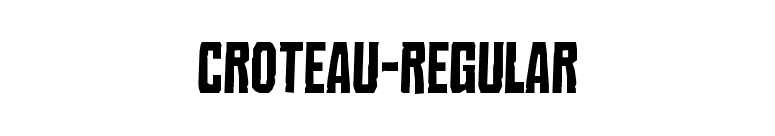 Croteau-Regular font preview