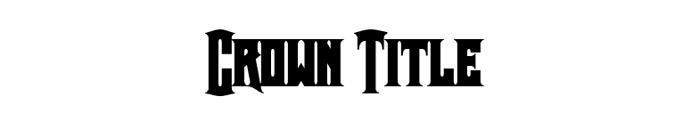 Crown Title font preview