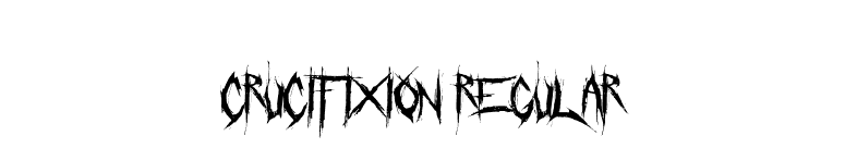 Crucifixion Regular font preview