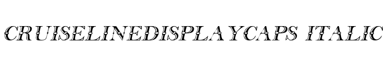 CruiselineDisplayCaps Italic font preview