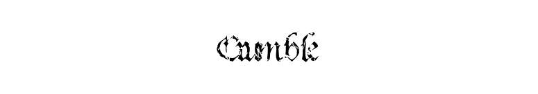 Crumble font preview