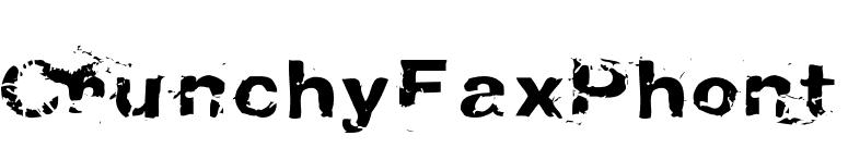CrunchyFaxPhont font preview