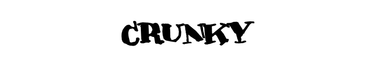 Crunky font preview