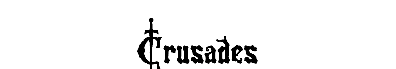 Crusades font preview
