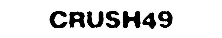 Crush49 font preview