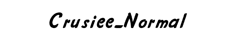 Crusiee-Normal font preview