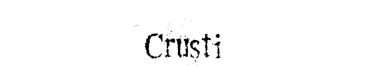 Crusti font preview