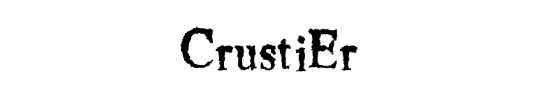 CrustiEr font preview