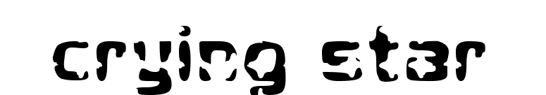 Crying Star font preview