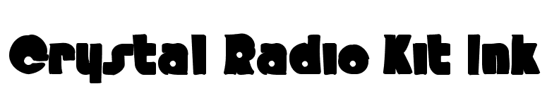 Crystal Radio Kit Ink font preview