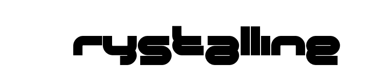 Crystalline font preview
