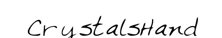 CrystalsHand font preview