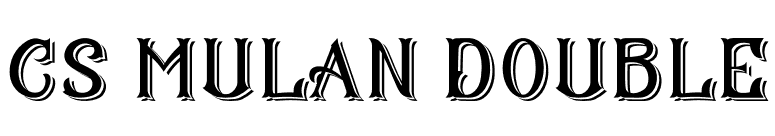 CS Mulan Double font preview