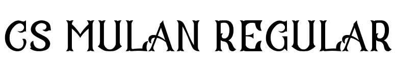 CS Mulan Regular font preview