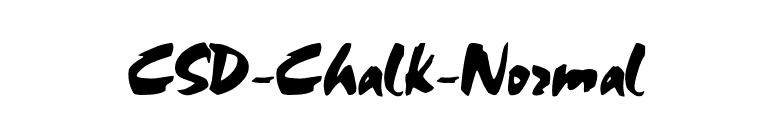 CSD-Chalk-Normal font preview