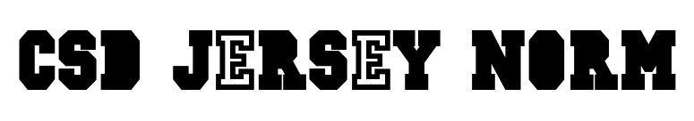 CSD-JERSEY-Norm font preview