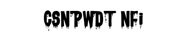 CSNPWDT NFI font preview