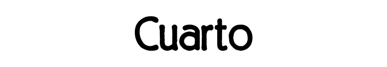 Cuarto font preview