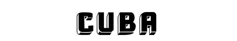 Cuba font preview
